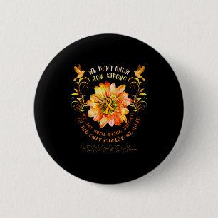 Macaron Rond 5 Cm Fleur de sensibilisation Rsrps Nous ne savons pas 
