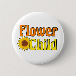 Macaron Rond 5 Cm Fleur Enfant mignonne Hippie tournesol les années 
