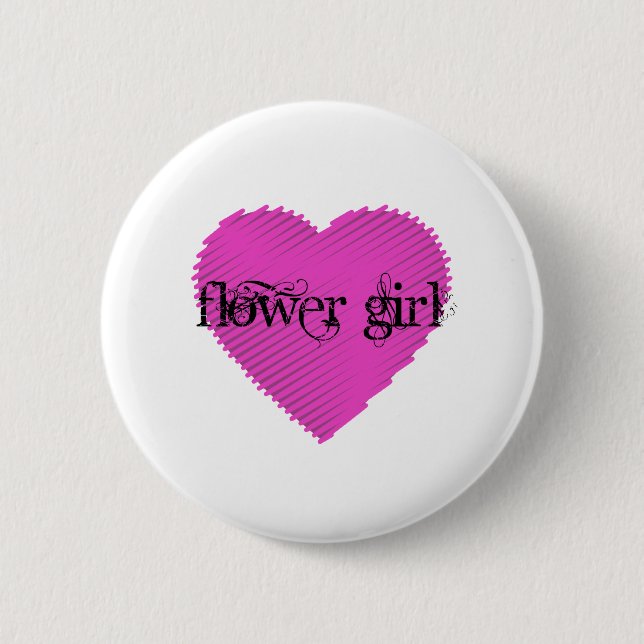 Macaron Rond 5 Cm Fleur fille (Devant)