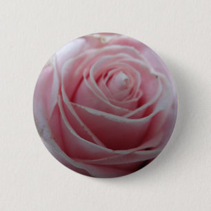 Macaron Rond 5 Cm Fleur Rose mignonne