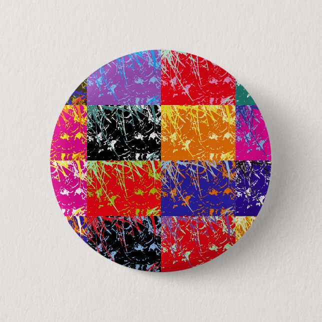MACARON ROND 5 CM FLEUR SAUVAGE (Devant)