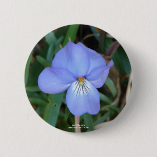 Macaron Rond 5 Cm Fleur sauvage Oiseaux-Pied Violet IV sources therm