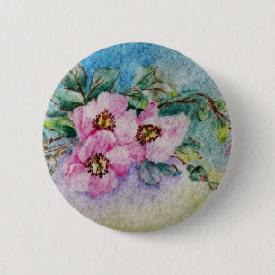 Macaron Rond 5 Cm Fleurs