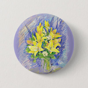 Macaron Rond 5 Cm Fleurs