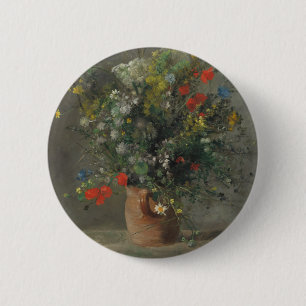 Macaron Rond 5 Cm Fleurs dans un vase, c.1866