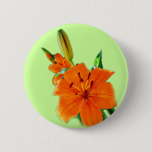 Macaron Rond 5 Cm fleurs de lys dorées