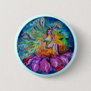 Macaron Rond 5 Cm FLEURS EN Imaginaire DE NUIT