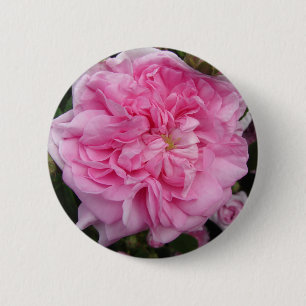 Macaron Rond 5 Cm Fleurs florales Vintages roses