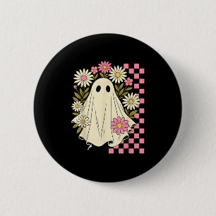 Macaron Rond 5 Cm Fleurs Nk vintages Fantôme Super Halloween Soky Gi