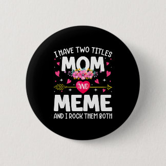 Macaron Rond 5 Cm Fleurs ont deux titres maman & mème fête des m