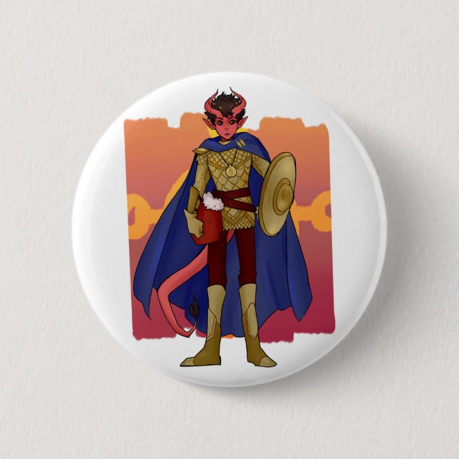 Macaron Rond 5 Cm Flik Button (Devant)