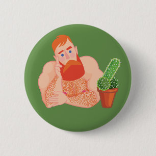 Macaron Rond 5 Cm Flirtatious Guy