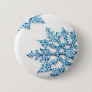 Macaron Rond 5 Cm Flocon de neige