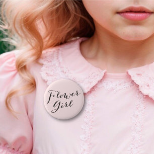 Macaron Rond 5 Cm Flower Girl Script Chic Mariage Rehearsal Party