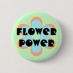 Macaron Rond 5 Cm Flower power