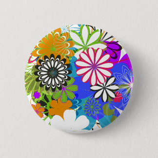 Macaron Rond 5 Cm Flower power !