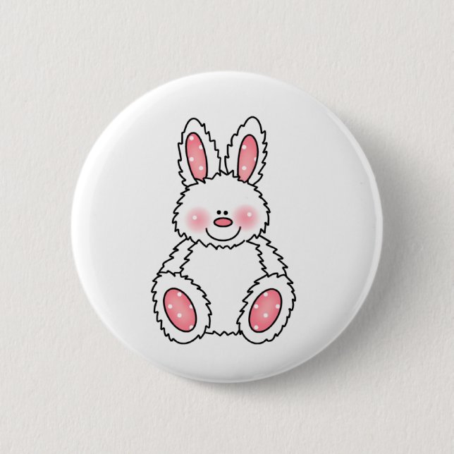 MACARON ROND 5 CM FLUFBUNNY PERSONNALISÉ (Devant)