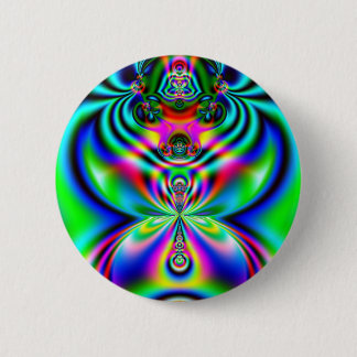Macaron Rond 5 Cm Flutterby psychédélique
