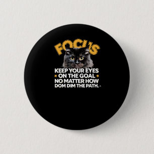 Macaron Rond 5 Cm Focus Gardez Les Yeux Sur L'Objectif Non Comment D