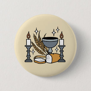 Macaron Rond 5 Cm Foi spirituelle et grâce – Chrétien édifiant