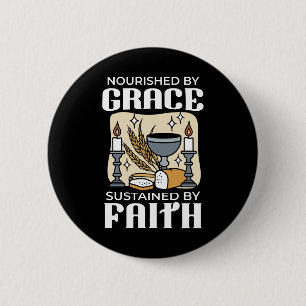 Macaron Rond 5 Cm Foi spirituelle et grâce – Chrétien édifiant
