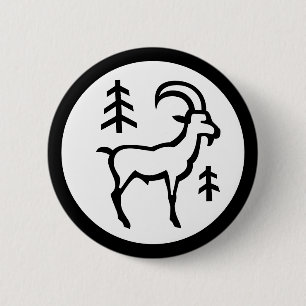 Macaron Rond 5 Cm Font Zodiac : CAPRICORN + vos couleurs et idées