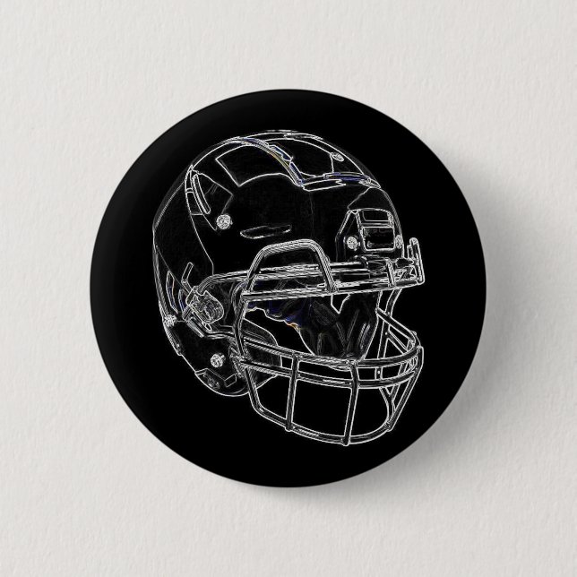 Macaron Rond 5 Cm Football (Devant)