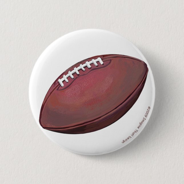 Macaron Rond 5 Cm Football (Devant)