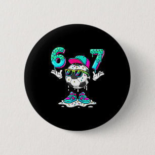 Macaron Rond 5 Cm Football 67 Six Seven Drôle Gen Alpha Meme Drip _3