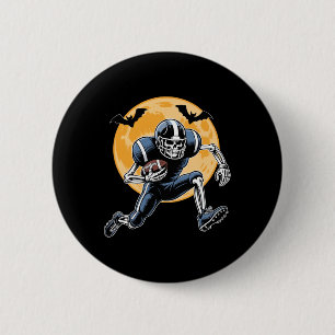 Macaron Rond 5 Cm Football américain Squelette Halloween Football Ho