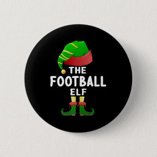 Macaron Rond 5 Cm Football Elf Noël Famille Correspondant Pyjamas El
