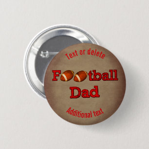 Macaron Rond 5 Cm Football Papa mignon Personnalisé