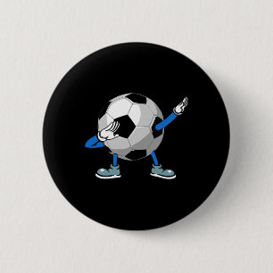 Macaron Rond 5 Cm Football Rétro Dabbing Ll Pour Garçons, Hommes Et