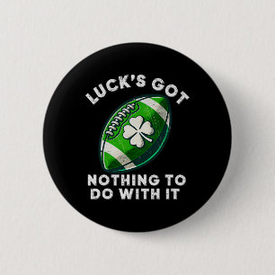 Macaron Rond 5 Cm Football St Patrick's Day Garçons Hommes St Paddys