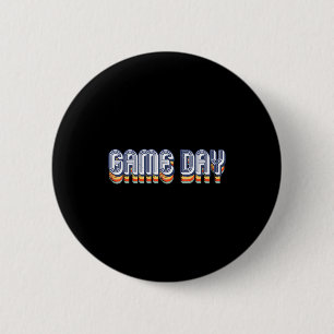 Macaron Rond 5 Cm Football Vintage Jour de Match Rétro Football Voll