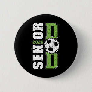 Macaron Rond 5 Cm Footballeur Papa Senior D'un Footballeur Senior Pa