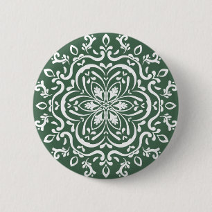 Macaron Rond 5 Cm Forest Mandala