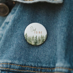 Macaron Rond 5 Cm Forêt Bois Animaux Papa Être