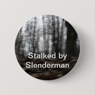 Macaron Rond 5 Cm Forêt de Slenderman