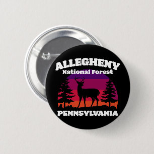 Macaron Rond 5 Cm Forêt nationale d'Allegheny