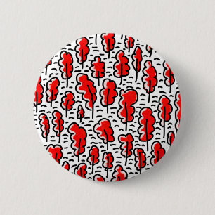 Macaron Rond 5 Cm Forêt Rouge