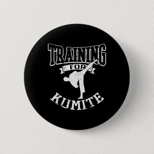 Macaron Rond 5 Cm Formation De Kumite Mixed martial art Karate Taekw