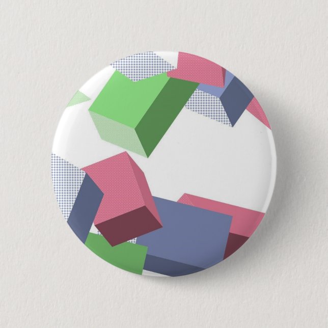 Macaron Rond 5 Cm Formes Geo (Devant)