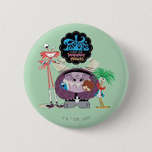 Macaron Rond 5 Cm Foster's Home for Imaginary Friends   Groupe Hug