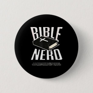 Macaron Rond 5 Cm Fou de la Bible Étudiant en théologie chrétienne S