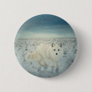 Macaron Rond 5 Cm Fox arctique