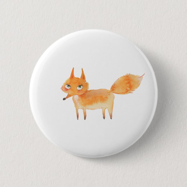 Macaron Rond 5 Cm Foxy (Devant)