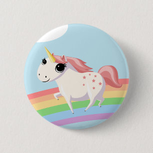Macaron Rond 5 Cm Fraise la licorne