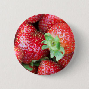 Macaron Rond 5 Cm Fraises rouges