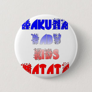 Macaron Rond 5 Cm Français Bébé Enfants Hakuna Matata.png
